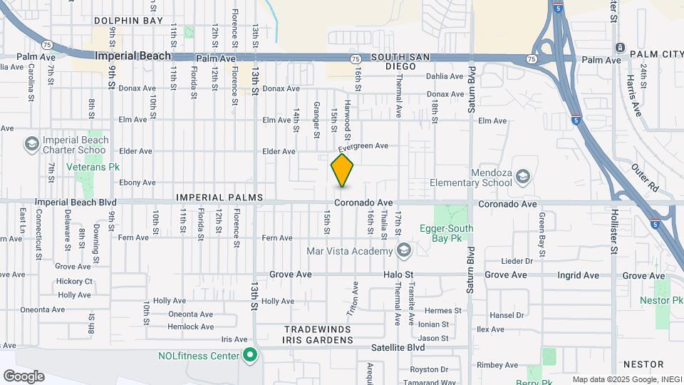 1548 Coronado Ave Map and Location Details