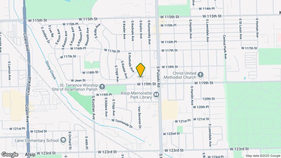 11830 S Karlov Ave Map and Location Details