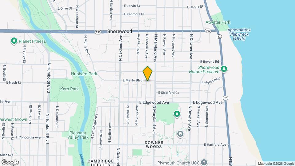 3566 N Frederick Ave Map and Location Details