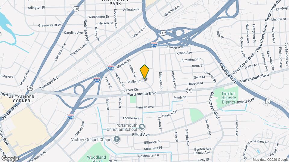 1 Shelby St Map and Location Details