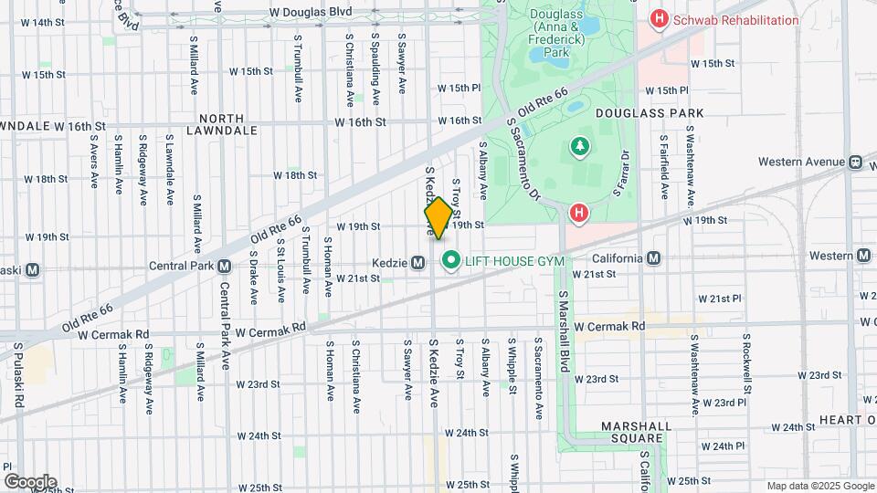 1923 S Kedzie Ave Map and Location Details