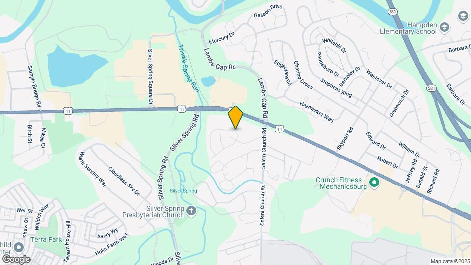 6459 Creekbend Dr Map and Location Details