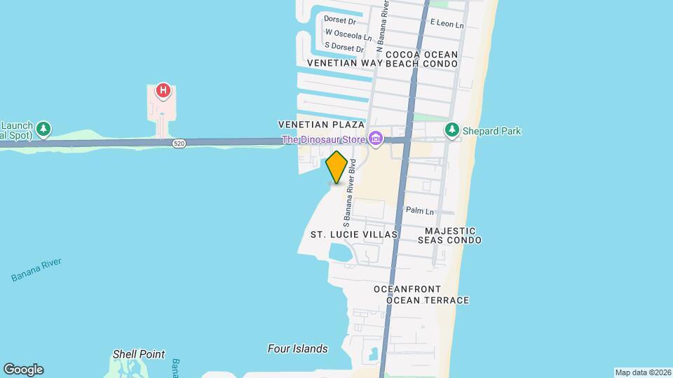 3833 S Banana River Blvd Map and Location Details