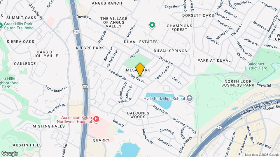 4702 Gray Fox Dr Map and Location Details