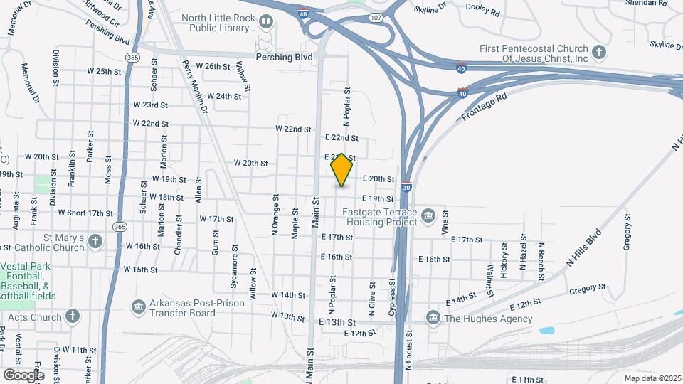 1902 N Poplar St, Unit 1904 B Map and Location Details