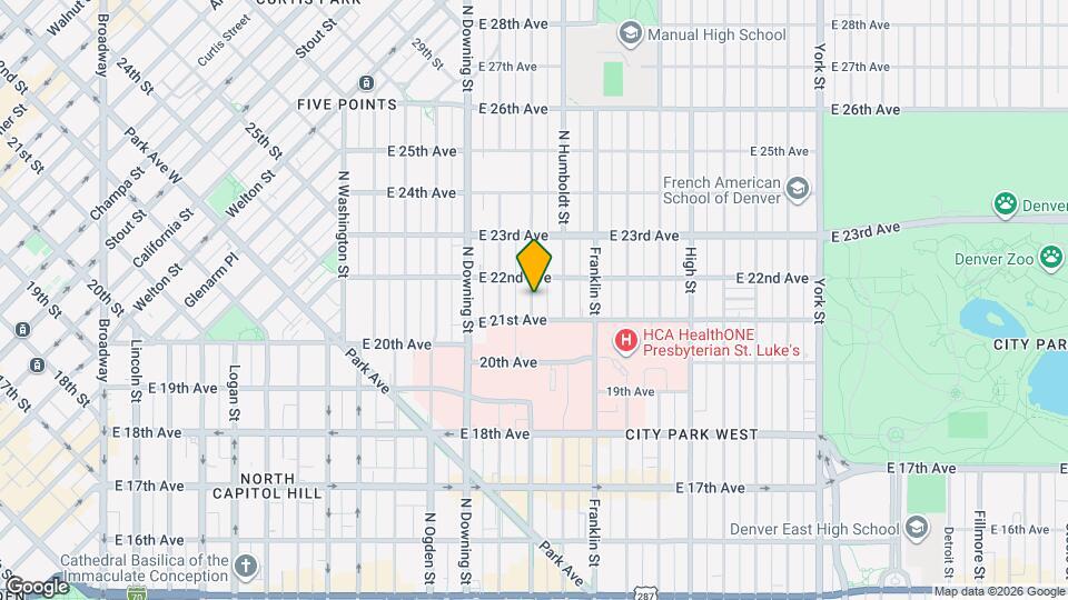 2134 Lafayette St Map and Location Details