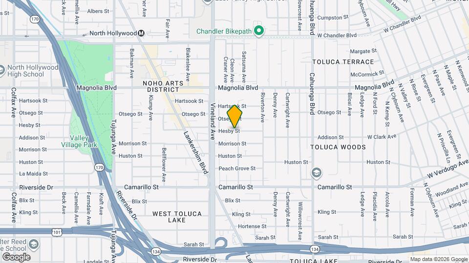 10906 Hesby St Map and Location Details