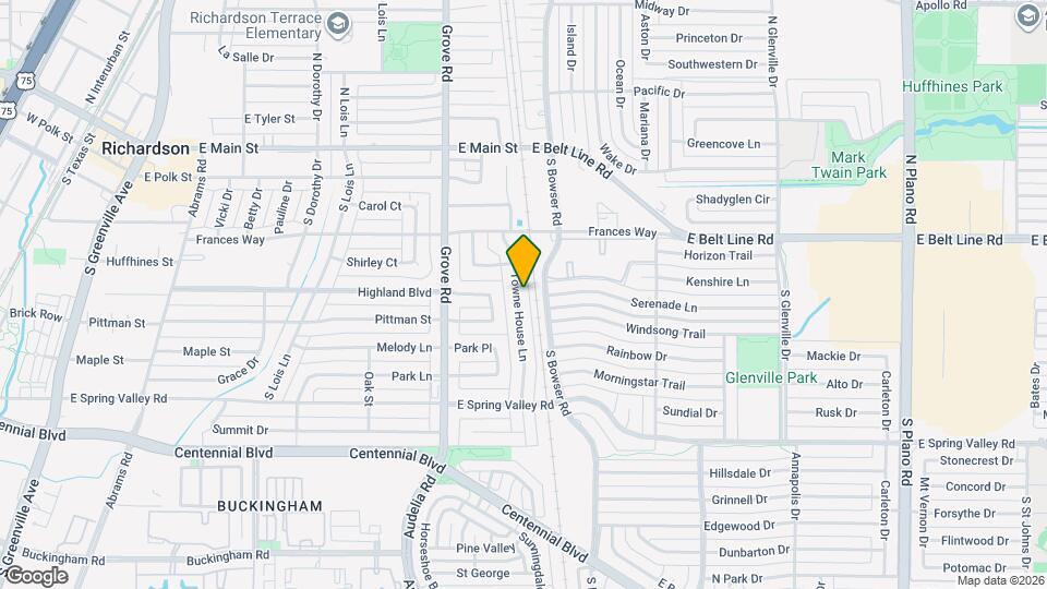 401 Towne House Ln Map and Location Details