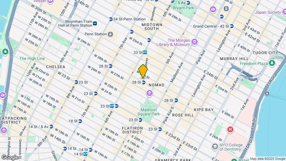 25 W 28th St Map and Location Details