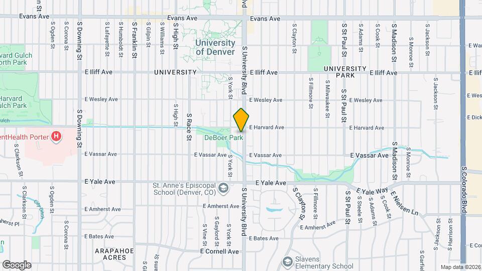 2525-2527 S University Blvd Map and Location Details