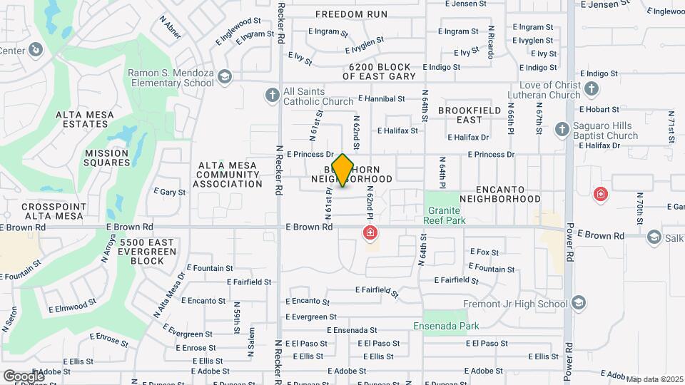 6152-6160 E Glencove St Map and Location Details