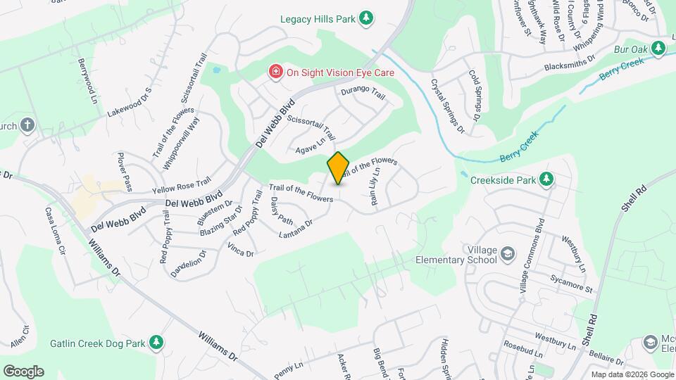 1229 Cliffbrake Wy Map and Location Details