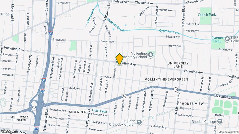 919 N Willett St Map and Location Details