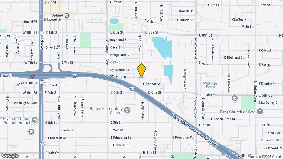 1554 N 11th Ave Map and Location Details