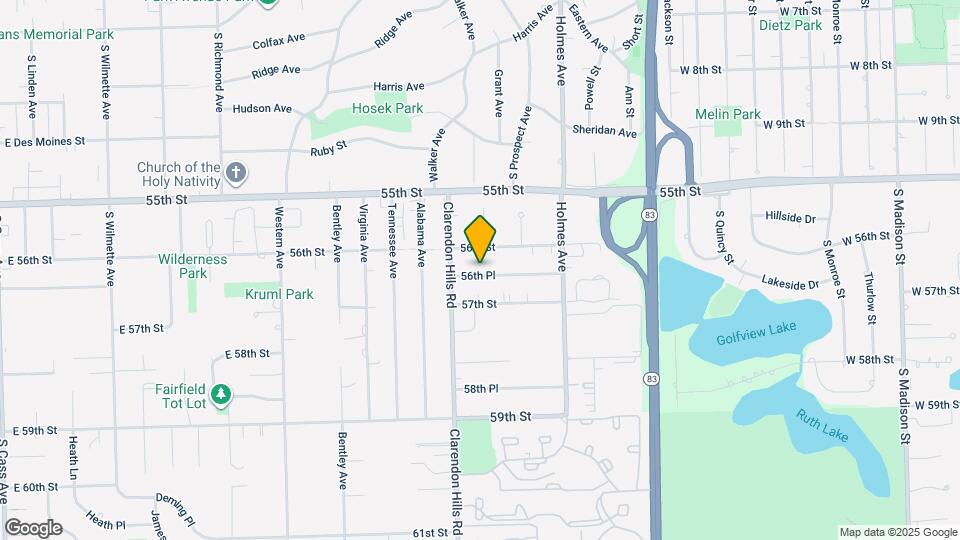 750 56th Pl, Unit 1 Map and Location Details