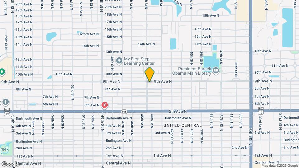 4434 9th Ave N Map and Location Details