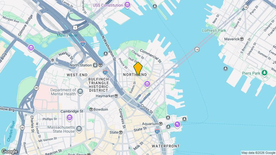 50 Prince St, Unit 1 Map and Location Details