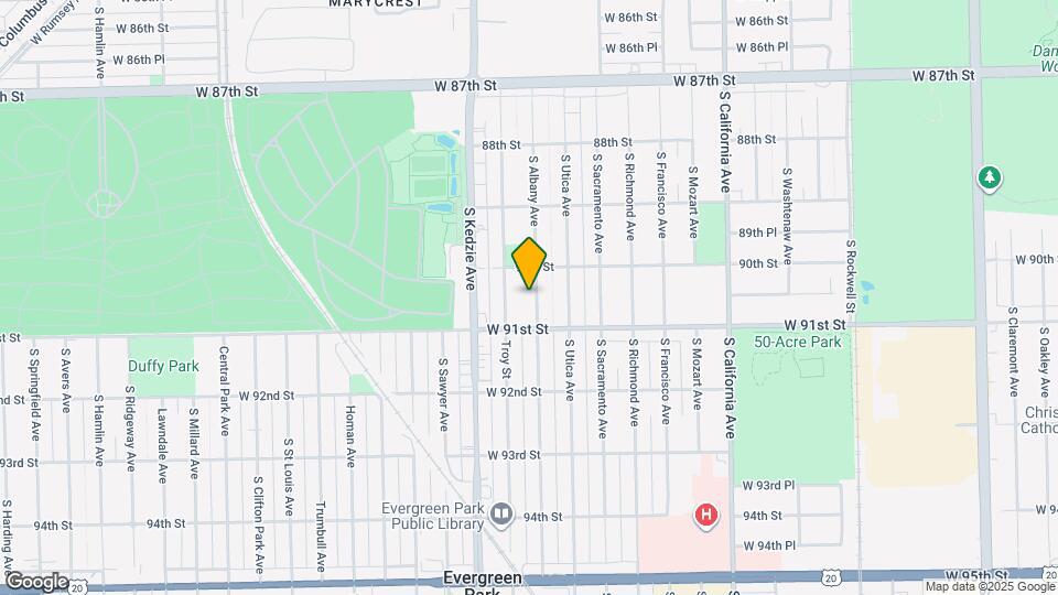 9024 S Albany Ave Mapa y Detalles de la Ubicación