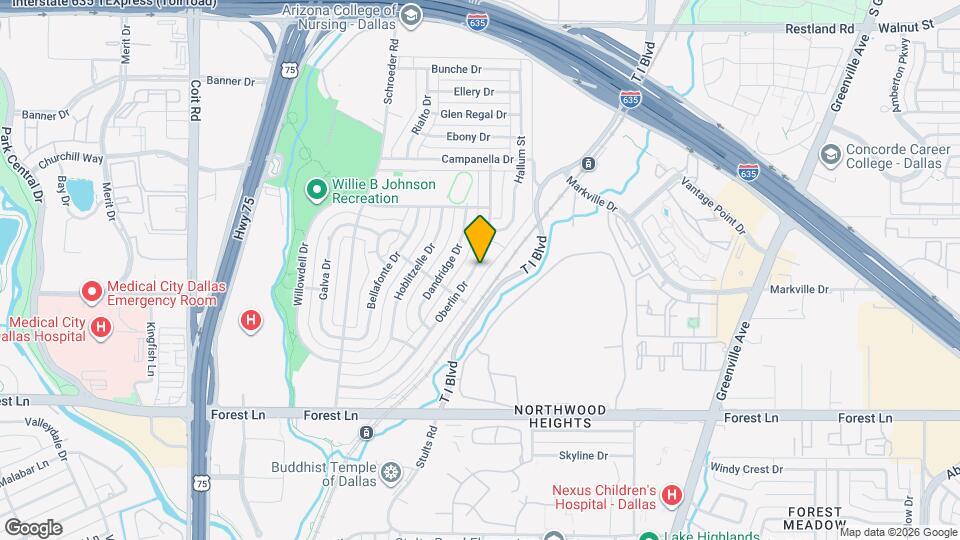 12238 Oberlin Dr Map and Location Details