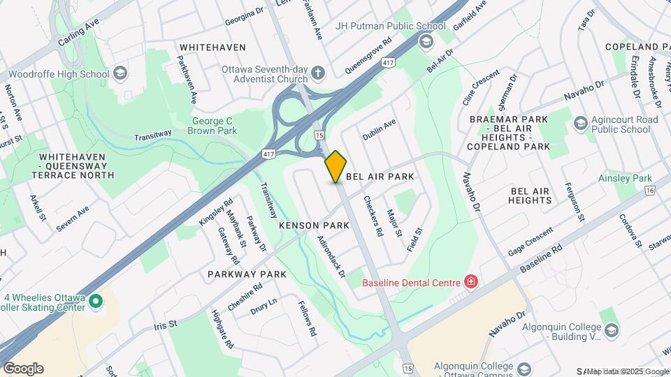 1148 Woodroffe Ave Map and Location Details