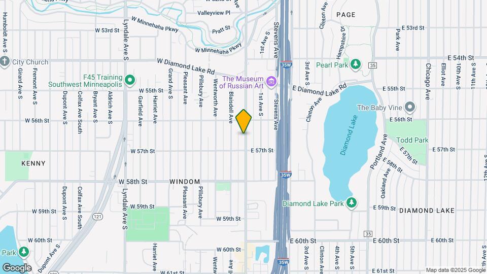 5634 Nicollet Ave, Unit 5632 Nicollet Map and Location Details
