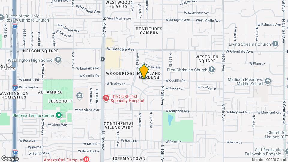 6627 N 16th Dr Map and Location Details