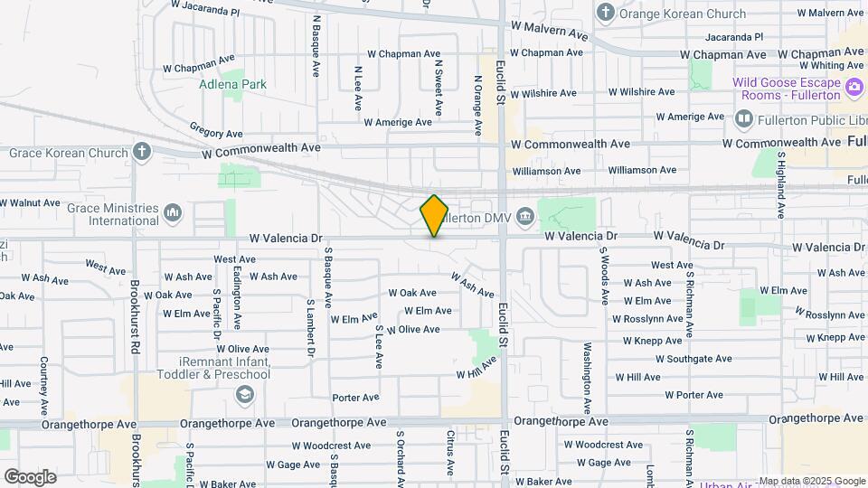 1180 W Valencia Dr Map and Location Details
