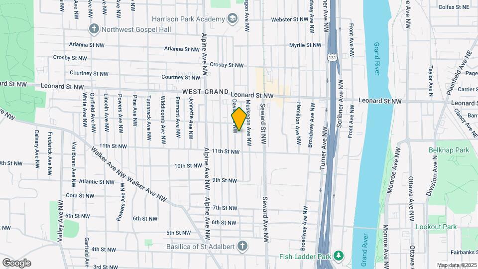 1034 Davis Ave NW Map and Location Details
