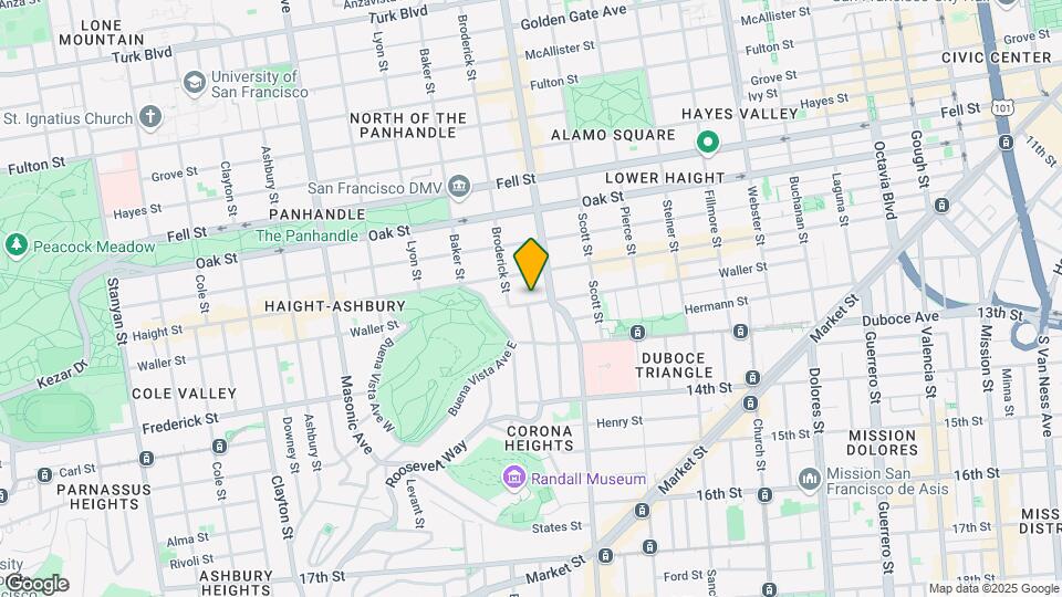 842 Waller St Mapa y Detalles de la Ubicación
