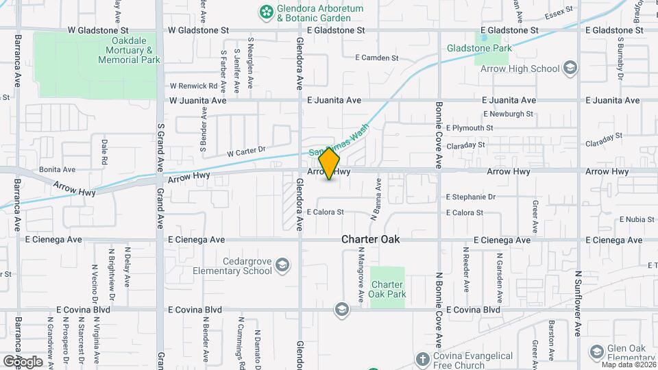 5136 N Glendora Ave Map and Location Details