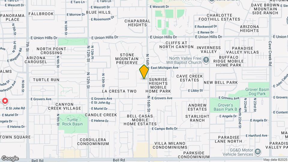 1526 E Charleston Ave Map and Location Details