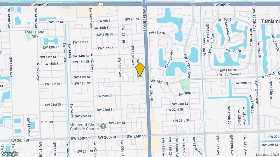 13770 SW 17th Terrace Map and Location Details