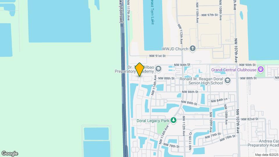 8785 NW 116th Ct Map and Location Details