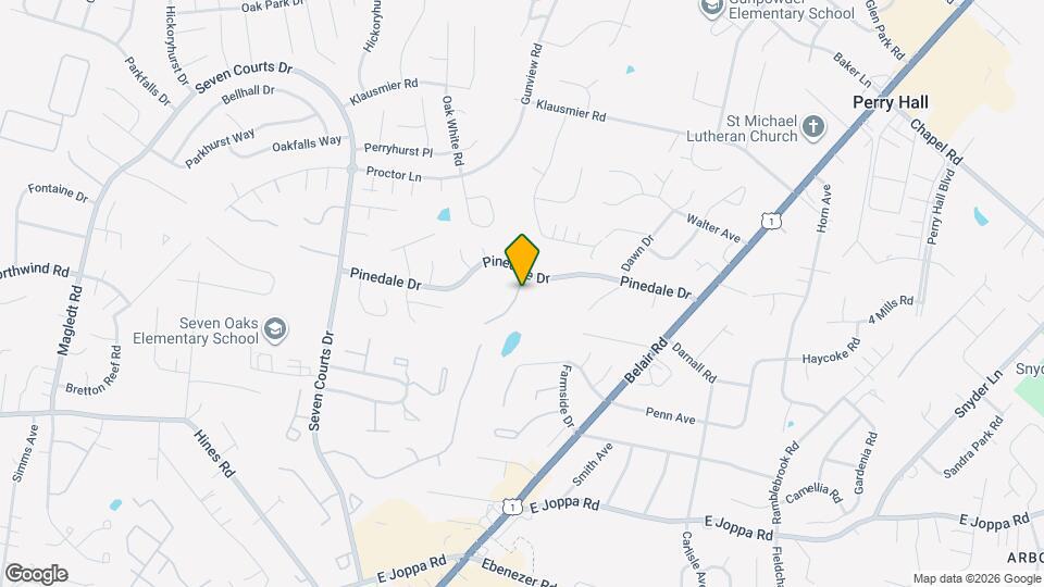 8505 Castlemill Cir Map and Location Details