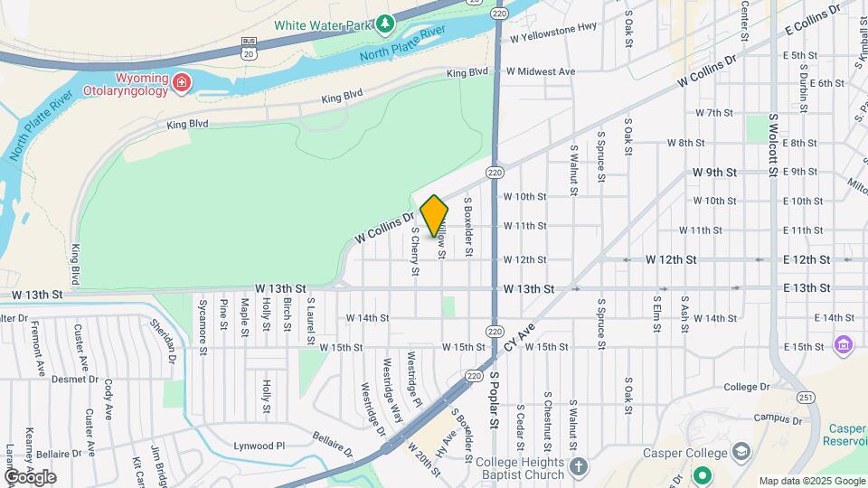 1130 S Willow St Map and Location Details