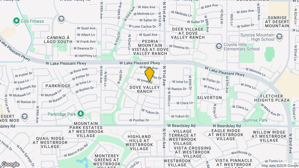 9237 W Irma Ln Map and Location Details