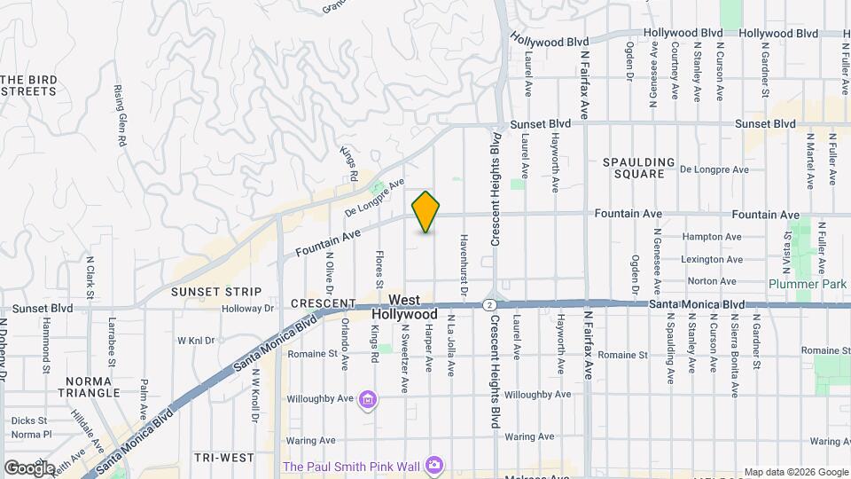 1255 N HARPER Ave, Unit 7 Map and Location Details