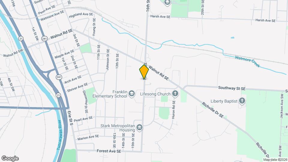 1127 16th St SE Map and Location Details