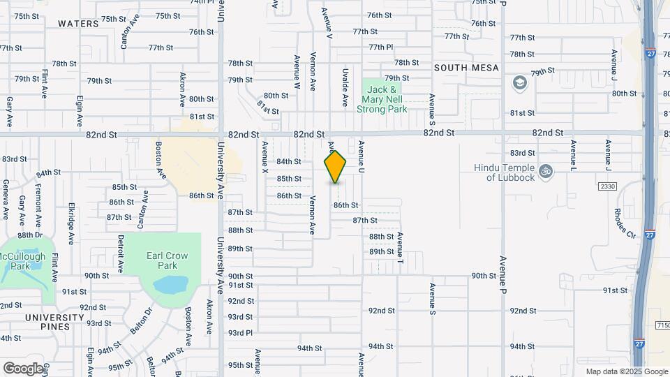 8417 Avenue V Map and Location Details