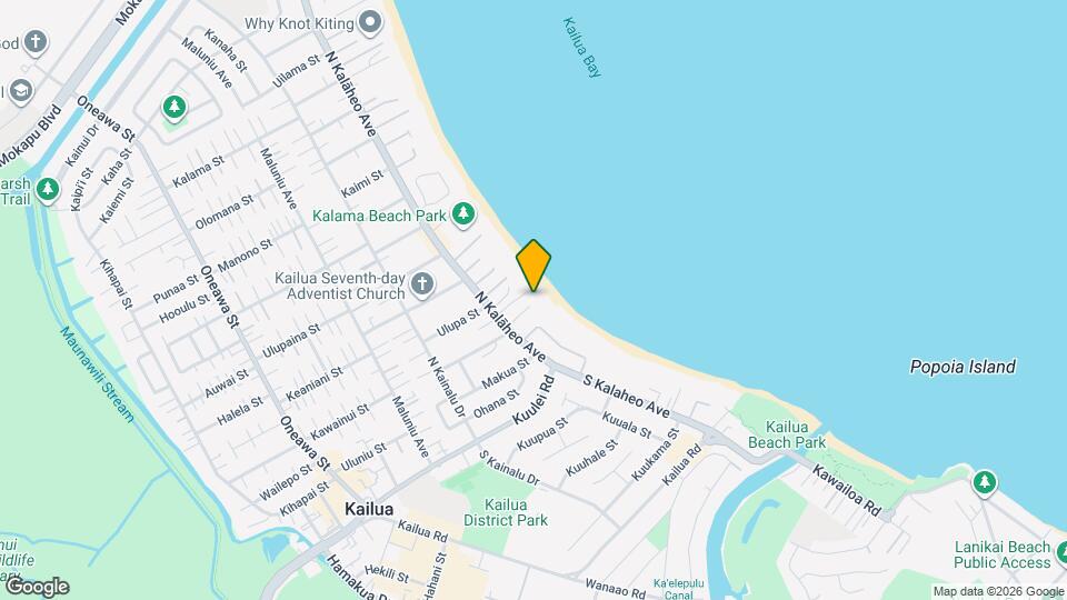 110 N Kalaheo Ave Map and Location Details