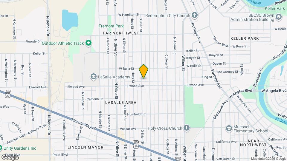 1410 O Brien St Mapa y Detalles de la Ubicación