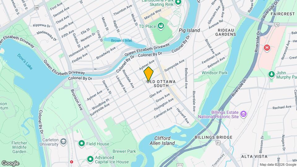 342 Sunnyside Ave Map and Location Details