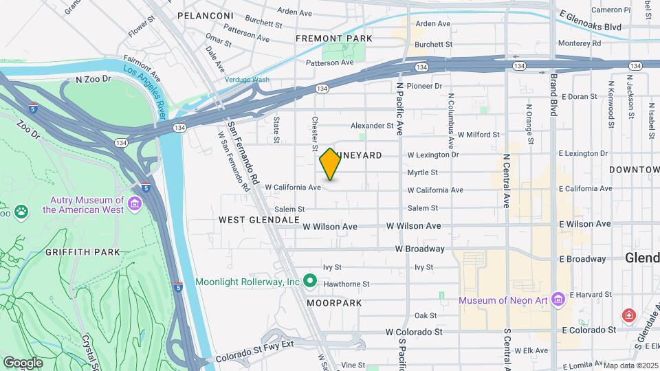 651 W California Ave Map and Location Details
