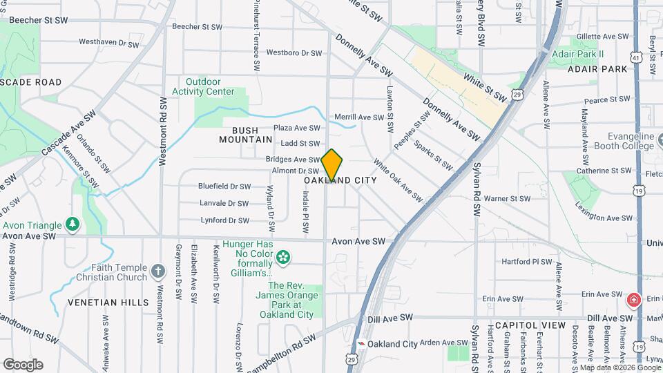 1192 Arlington Ave SW Map and Location Details