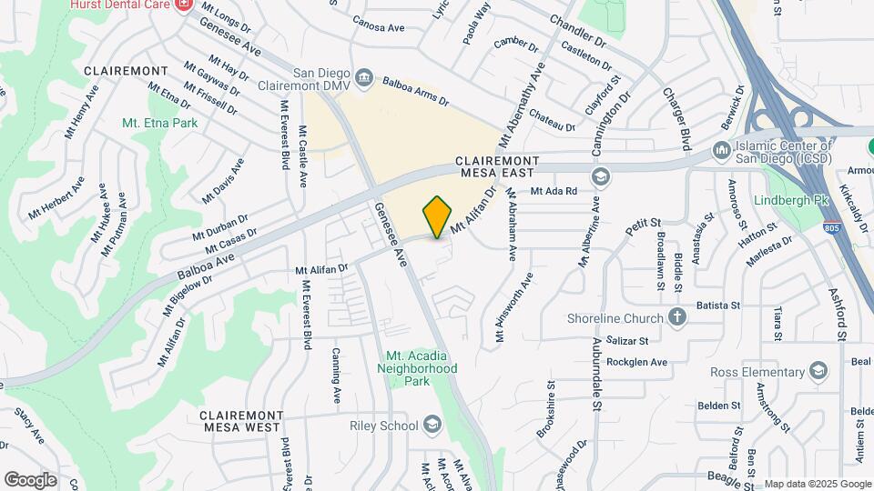 4152 Mount Alifan Pl, Unit E Map and Location Details