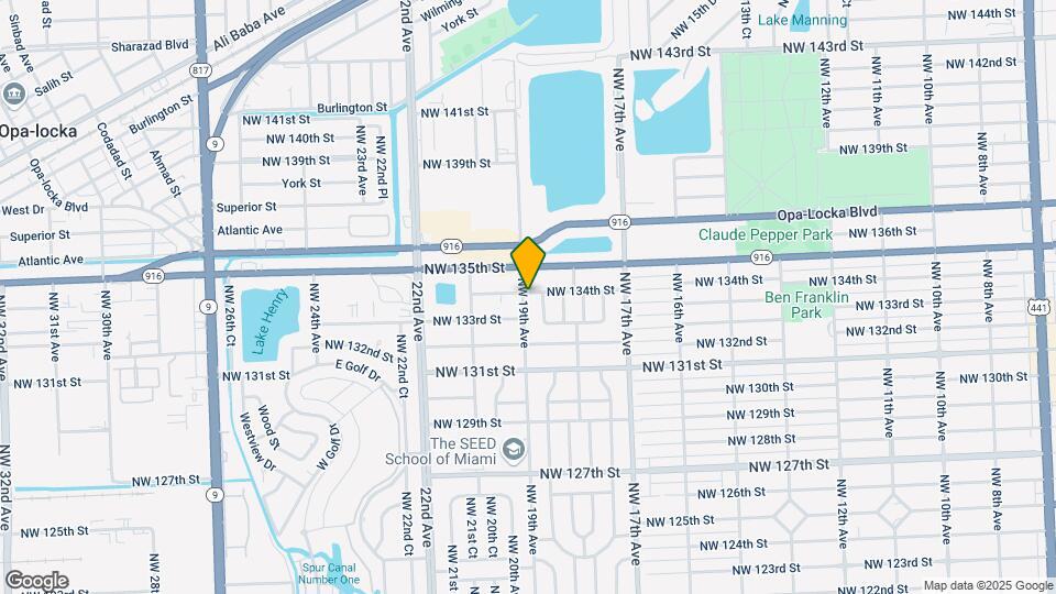 13335 NW 19th Ave Map and Location Details