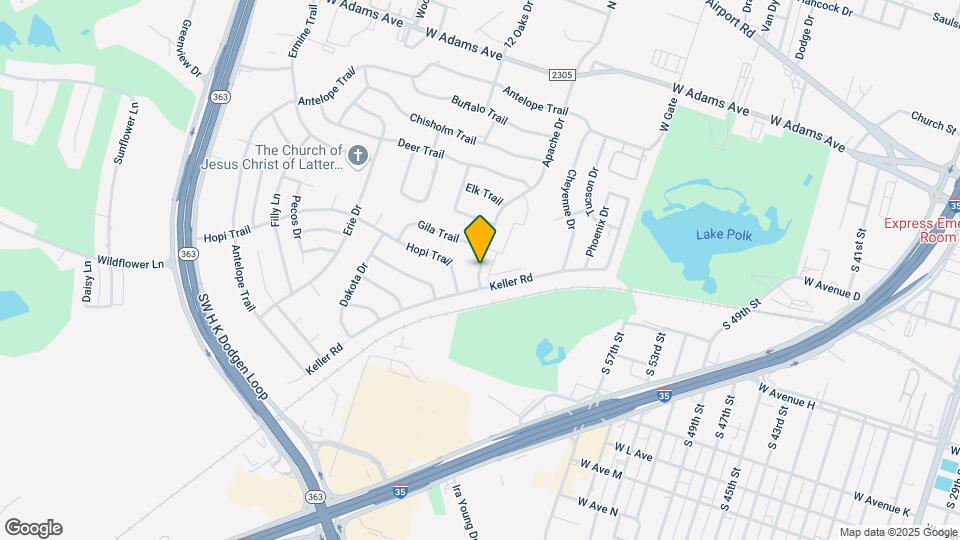 803 Apache Dr Map and Location Details