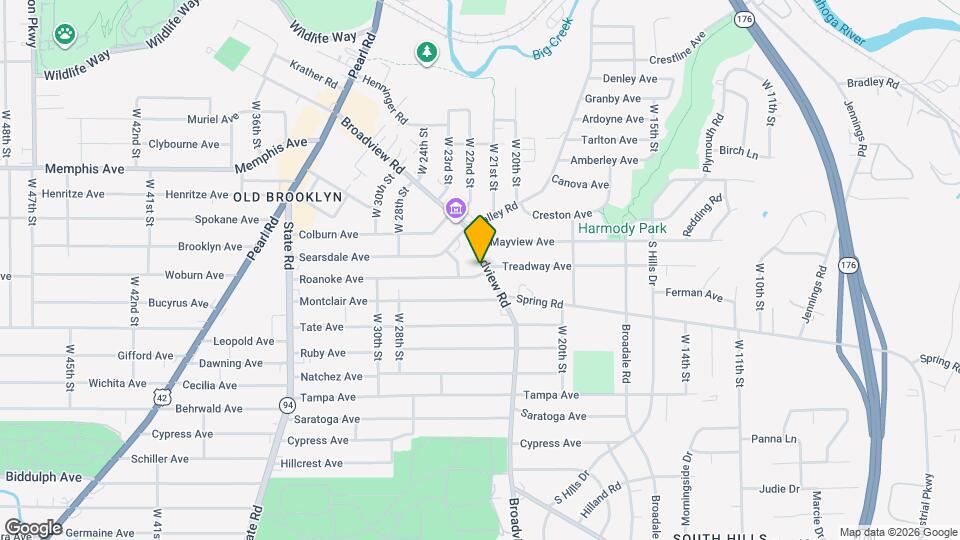 2073 Broadview Rd Map and Location Details