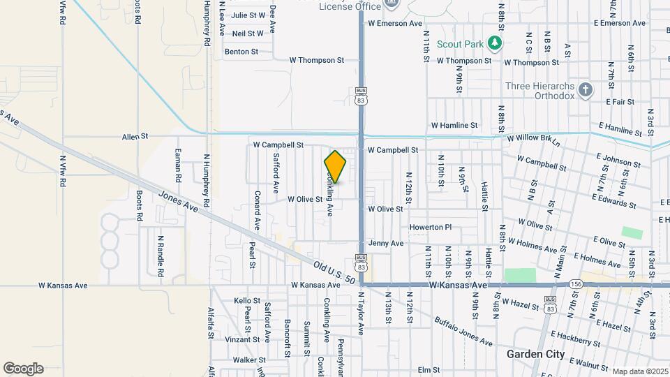 1608 Conkling Ave Map and Location Details