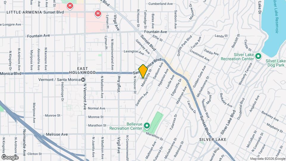 957 Manzanita St Map and Location Details